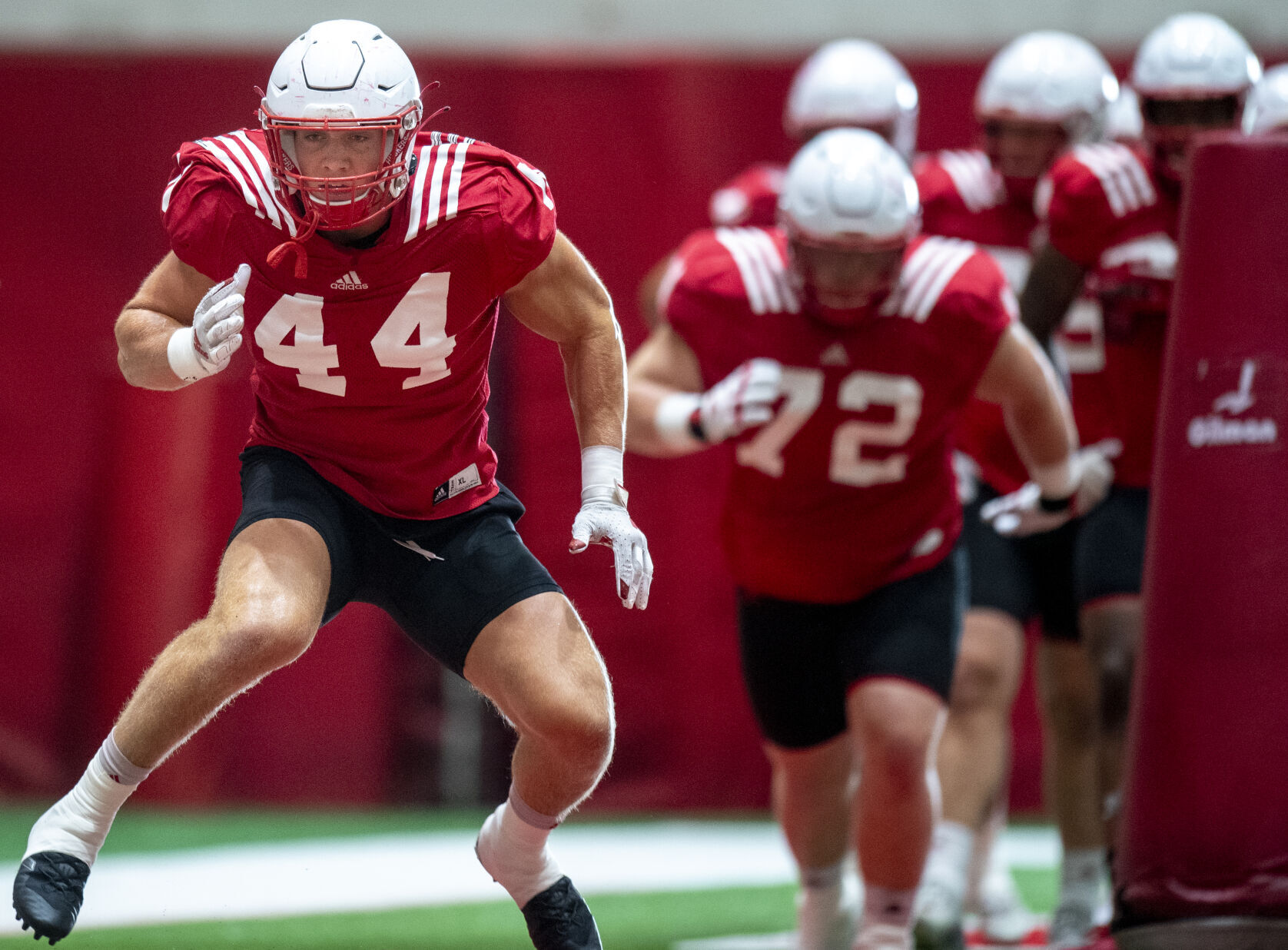 NU football practice, 8.1